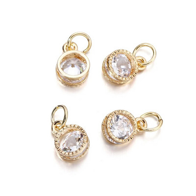 10 vnt./sl. lydinys Auksas Sidabras Spalva Kalnų krištolas Širdelės Pakabukai Auskarams Karoliai Pasidaryk pats meilės pakabukai Papuošalų kūrimo Priedai