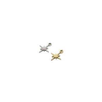 10 τμχ Ανοξείδωτο Γυαλιστερό Mini Star Charms κρεμαστό κόσμημα DIY Αδιάβροχο γυναικείο αξεσουάρ κοσμημάτων μόδας