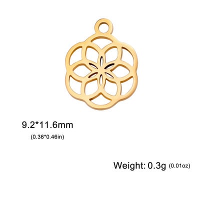 Teamer 5 kom/lot Privjesci od nehrđajućeg čelika za izradu nakita Medvjedić lišće Zvijezde Privjesak Mini privjesak Narukvica DIY dodaci Hot Sale