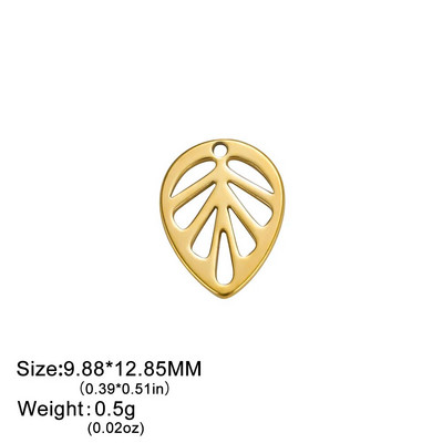 Teamer 5 kom/lot Privjesci od nehrđajućeg čelika za izradu nakita Medvjedić lišće Zvijezde Privjesak Mini privjesak Narukvica DIY dodaci Hot Sale