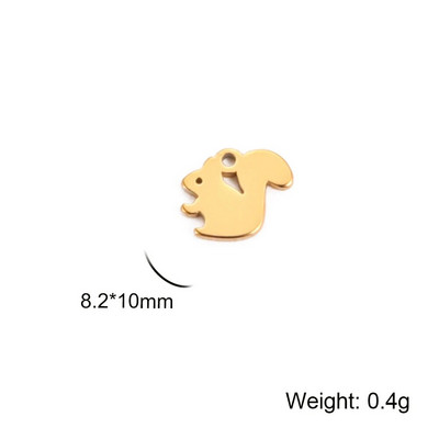 Teamer 5 kom/lot Privjesci od nehrđajućeg čelika za izradu nakita Medvjedić lišće Zvijezde Privjesak Mini privjesak Narukvica DIY dodaci Hot Sale