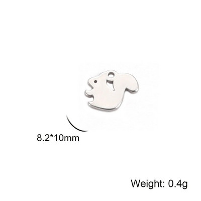 Teamer 5 kom/lot Privjesci od nehrđajućeg čelika za izradu nakita Medvjedić lišće Zvijezde Privjesak Mini privjesak Narukvica DIY dodaci Hot Sale