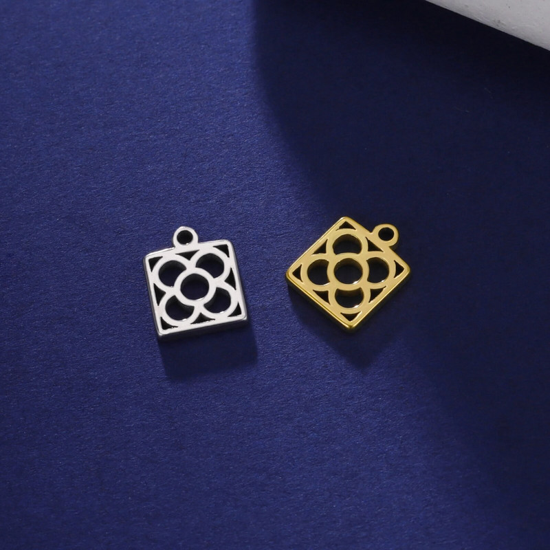 Teamer 5 kom/lot Privjesci od nehrđajućeg čelika za izradu nakita Medvjedić lišće Zvijezde Privjesak Mini privjesak Narukvica DIY dodaci Hot Sale