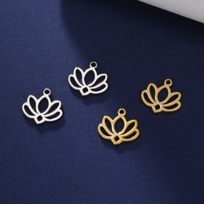 Teamer 5 kom/lot Privjesci od nehrđajućeg čelika za izradu nakita Medvjedić lišće Zvijezde Privjesak Mini privjesak Narukvica DIY dodaci Hot Sale