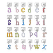 Hapiship 2024 Moterų Merginų Spalva Anglų AZ 26 Raidės Charm Itališkos Nuorodos Tinka 9mm Apyrankė Nerūdijančio plieno gamyba Papuošalai DJ865