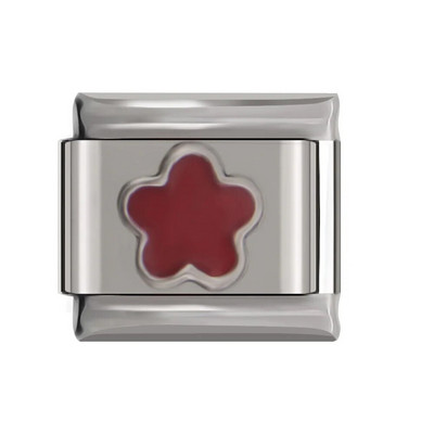 Hapiship Original Daisy Fashion Romantic Red Heart Love Italian Charm Fit 9mm Narukvica Izrada nakita od nehrđajućeg čelika DJTop9