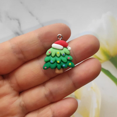 12 tk joonisfilmi jõulusari võlu armas lumememm hirve ripats lame seljaga Cabochon DIY ehete valmistamine käevõru kõrvarõnga aksessuaar