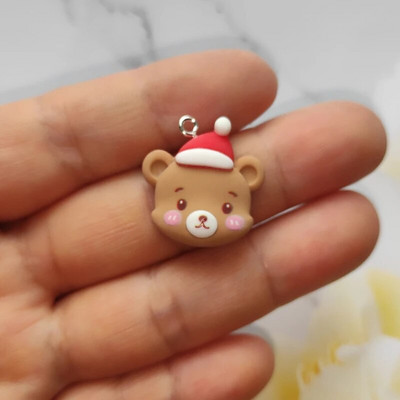 12 tk joonisfilmi jõulusari võlu armas lumememm hirve ripats lame seljaga Cabochon DIY ehete valmistamine käevõru kõrvarõnga aksessuaar