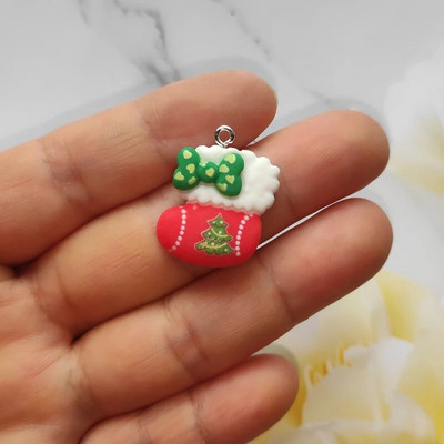 12 tk joonisfilmi jõulusari võlu armas lumememm hirve ripats lame seljaga Cabochon DIY ehete valmistamine käevõru kõrvarõnga aksessuaar
