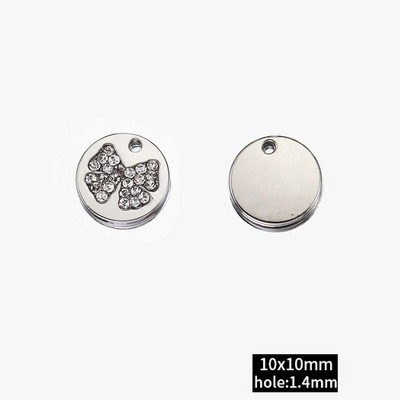 2τμχ Χάντρες στρας Chrams Ασημί Χρώμα Κρυστάλλινα Γούρια Μενταγιόν για κολιέ Βραχιόλι Y2k Κοσμήματα Κατασκευή Γούρι DIY Αξεσουάρ