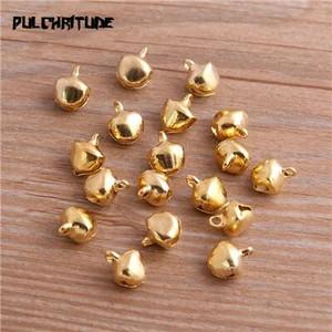 100 vnt. / 6 * 8 mm Nauji kalėdiniai varpeliai, įvairių spalvų, palaidi karoliukai, maži varpeliai Kalėdų dekoravimo dovana