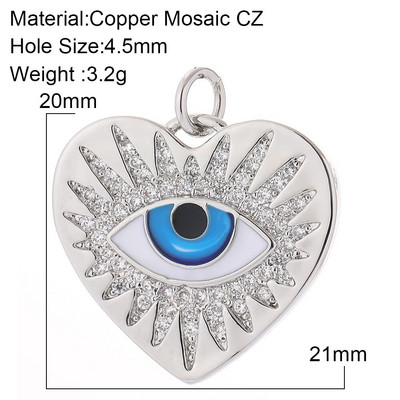 Eye Charm Κοσμήματα Γούρια για σκουλαρίκια Κολιέ Βραχιόλι Κατασκευάζοντας χαριτωμένο τουρκικό μενταγιόν Evil Blue Eye Designer Gold Color Snake