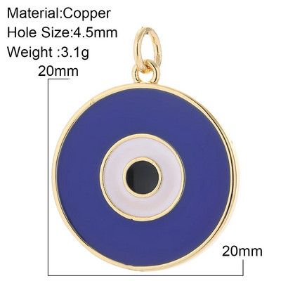 Eye Charm Κοσμήματα Γούρια για σκουλαρίκια Κολιέ Βραχιόλι Κατασκευάζοντας χαριτωμένο τουρκικό μενταγιόν Evil Blue Eye Designer Gold Color Snake