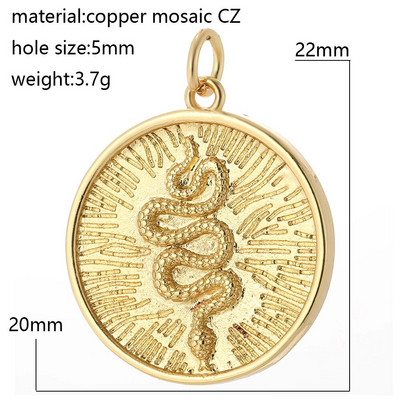 Eye Charm Κοσμήματα Γούρια για σκουλαρίκια Κολιέ Βραχιόλι Κατασκευάζοντας χαριτωμένο τουρκικό μενταγιόν Evil Blue Eye Designer Gold Color Snake