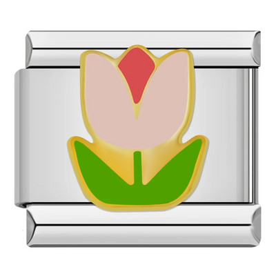 Hapiship 2023 New Hot Sell Fashions New Flower Hearts Charm Links Fit 9mm Narukvica od nehrđajućeg čelika Izrada DIY nakita DJ734