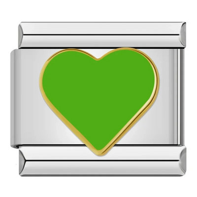 Hapiship 2023 New Hot Sell Fashions New Flower Hearts Charm Links Fit 9mm Narukvica od nehrđajućeg čelika Izrada DIY nakita DJ734