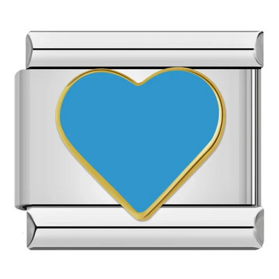 Hapiship 2023 New Hot Sell Fashions New Flower Hearts Charm Links Fit 9mm Narukvica od nehrđajućeg čelika Izrada DIY nakita DJ734