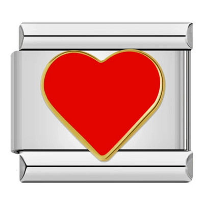 Hapiship 2023 New Hot Sell Fashions New Flower Hearts Charm Links Fit 9mm Narukvica od nehrđajućeg čelika Izrada DIY nakita DJ734