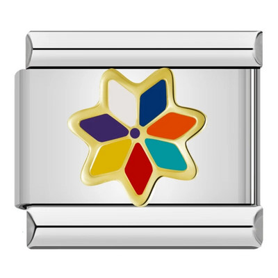 „Hapiship“ nauja mada, saldus vienaragis drugelis rožių gėlė, vyšnių žavesys, tinka 9 mm apyrankės nerūdijančio plieno „pasidaryk pats“ gaminimas DJTop28