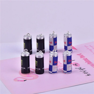 10Pcs Simulation 3D Drink Bottle Charms Ρητίνη Ποτά κρεμαστά για σκουλαρίκια Μπρελόκ Κοσμήματα Making DIY Crafts Findings