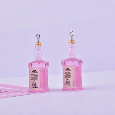 10Pcs Simulation 3D Drink Bottle Charms Ρητίνη Ποτά κρεμαστά για σκουλαρίκια Μπρελόκ Κοσμήματα Making DIY Crafts Findings