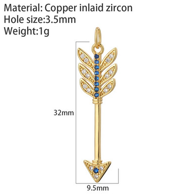 Mielos širdies žvaigždės Mėnulio meškiuko spurga Evil Blue Eye Chrams papuošalų gamybos reikmenims Aukso spalvos „Pasidaryk pats“ auskarai, apyrankės, kaklo papuošalai