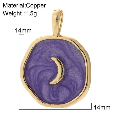 Moon Star Heart Designer amuletid ehete valmistamise tarvikute jaoks Bohemia värvilised armsad ripatsvõlusid isetehtud kõrvarõngad kaelakee võlusid