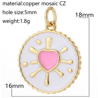 Moon Star Heart Designer amuletid ehete valmistamise tarvikute jaoks Bohemia värvilised armsad ripatsvõlusid isetehtud kõrvarõngad kaelakee võlusid