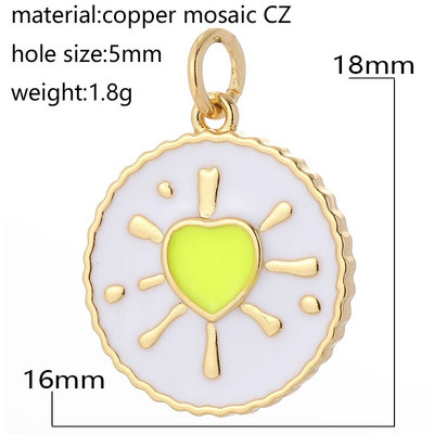 Moon Star Heart Designer amuletid ehete valmistamise tarvikute jaoks Bohemia värvilised armsad ripatsvõlusid isetehtud kõrvarõngad kaelakee võlusid