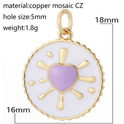 Moon Star Heart Designer amuletid ehete valmistamise tarvikute jaoks Bohemia värvilised armsad ripatsvõlusid isetehtud kõrvarõngad kaelakee võlusid