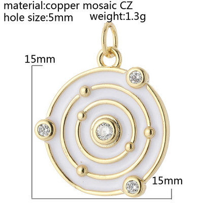 Moon Star Heart Designer amuletid ehete valmistamise tarvikute jaoks Bohemia värvilised armsad ripatsvõlusid isetehtud kõrvarõngad kaelakee võlusid