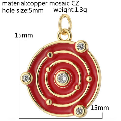 Moon Star Heart Designer amuletid ehete valmistamise tarvikute jaoks Bohemia värvilised armsad ripatsvõlusid isetehtud kõrvarõngad kaelakee võlusid