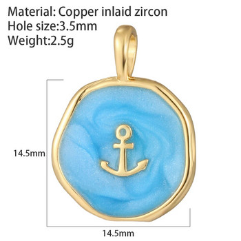 Anchor Star Moon Charms Gold Color Elephant Dangle Charms for Jewelry Making Supplies Diy κολιέ βραχιόλι σκουλαρίκι 2022 Νέο