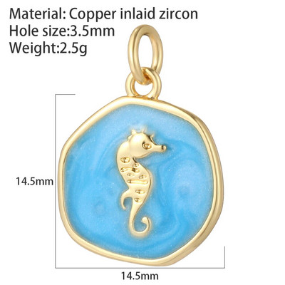 Anchor Star Moon amuletid kullavärvi elevant rippuvad ehete valmistamise tarvikud isetehtud kaelakee käevõru kõrvarõngas 2022 uus