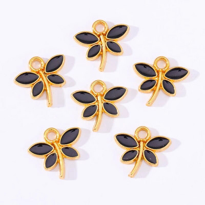 10vnt 22*17mm aukso spalvos lydinio emalio bičių pakabukų aliejus varvantys gyvūniniai pakabukai papuošalams gaminti pasidaryk pats karoliai auskarai aksesuaras