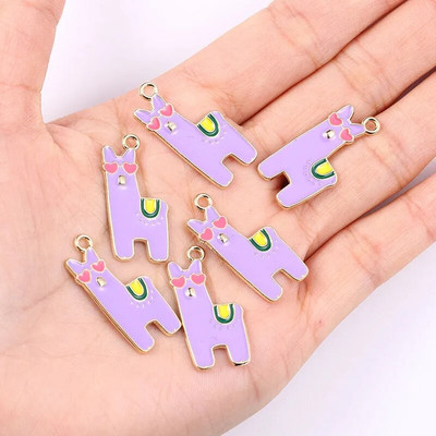 10 tk segatud 9 stiili emaili tilkuv õli kaktus ananass pottidega ripats armas taim käsitsi valmistatud võlu DIY ehted tarvikud käsitöö