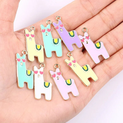 10 tk segatud 9 stiili emaili tilkuv õli kaktus ananass pottidega ripats armas taim käsitsi valmistatud võlu DIY ehted tarvikud käsitöö