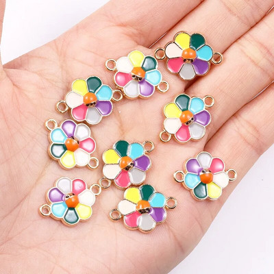 20 τμχ Πολύχρωμο γκλίτερ πεταλούδα λουλούδι καρδιές άλογο μενταγιόν γλυκά γούρια DIY βραχιόλι κολιέ Σύνδεσμος αξεσουάρ Κοσμήματα