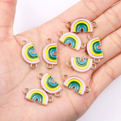 20 τμχ Πολύχρωμο γκλίτερ πεταλούδα λουλούδι καρδιές άλογο μενταγιόν γλυκά γούρια DIY βραχιόλι κολιέ Σύνδεσμος αξεσουάρ Κοσμήματα