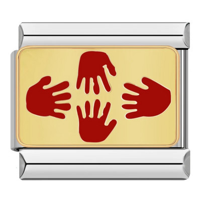 „Hapiship 2024 Fashion Eye Ghost Cat Hope Devil Charm“ itališkos nuorodos, tinkančios 9 mm nerūdijančio plieno moteriškos apyrankės, gaminančios papuošalus DJ773