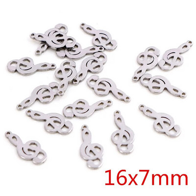 30 kom/lot Privjesci koji ne blijede od nehrđajućeg čelika 316 Perje List Mjesec Zvijezda Srce Za ogrlicu privjesak privjesak Izrada nakita diy