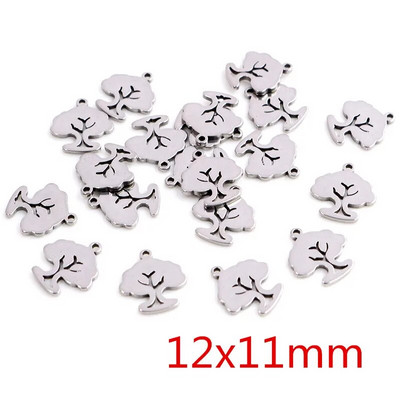 30 kom/lot Privjesci koji ne blijede od nehrđajućeg čelika 316 Perje List Mjesec Zvijezda Srce Za ogrlicu privjesak privjesak Izrada nakita diy