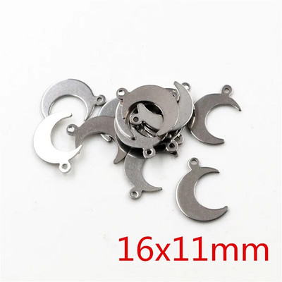 30 kom/lot Privjesci koji ne blijede od nehrđajućeg čelika 316 Perje List Mjesec Zvijezda Srce Za ogrlicu privjesak privjesak Izrada nakita diy