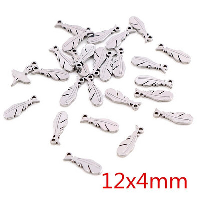 30 kom/lot Privjesci koji ne blijede od nehrđajućeg čelika 316 Perje List Mjesec Zvijezda Srce Za ogrlicu privjesak privjesak Izrada nakita diy