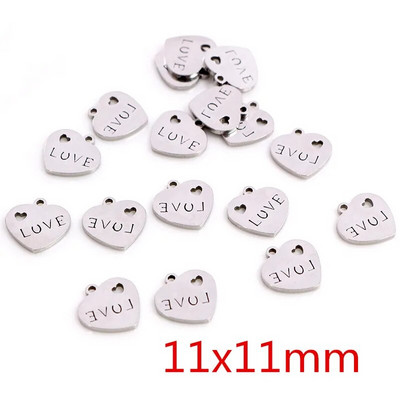 30 kom/lot Privjesci koji ne blijede od nehrđajućeg čelika 316 Perje List Mjesec Zvijezda Srce Za ogrlicu privjesak privjesak Izrada nakita diy