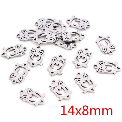 30 kom/lot Privjesci koji ne blijede od nehrđajućeg čelika 316 Perje List Mjesec Zvijezda Srce Za ogrlicu privjesak privjesak Izrada nakita diy