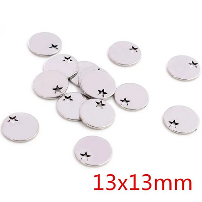 30 kom/lot Privjesci koji ne blijede od nehrđajućeg čelika 316 Perje List Mjesec Zvijezda Srce Za ogrlicu privjesak privjesak Izrada nakita diy