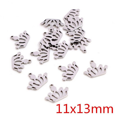 30 kom/lot Privjesci koji ne blijede od nehrđajućeg čelika 316 Perje List Mjesec Zvijezda Srce Za ogrlicu privjesak privjesak Izrada nakita diy