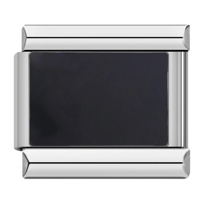 Hapiship Uus originaal Daisy Must Valge Sinine Värv Itaalia Links Charm Fit 9mm Käevõru roostevabast terasest ehete tegemine DJ067