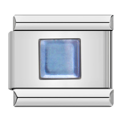 Hapiship Uus originaal Daisy Must Valge Sinine Värv Itaalia Links Charm Fit 9mm Käevõru roostevabast terasest ehete tegemine DJ067